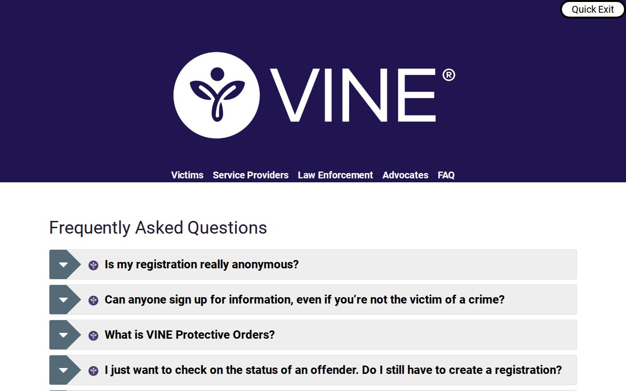Virginia Jail VINE coverage for Fluvanna County inmate release notifications